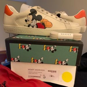 Gucci Ace Disney Sneaker Men US sz 9.5 Brand new Authentic